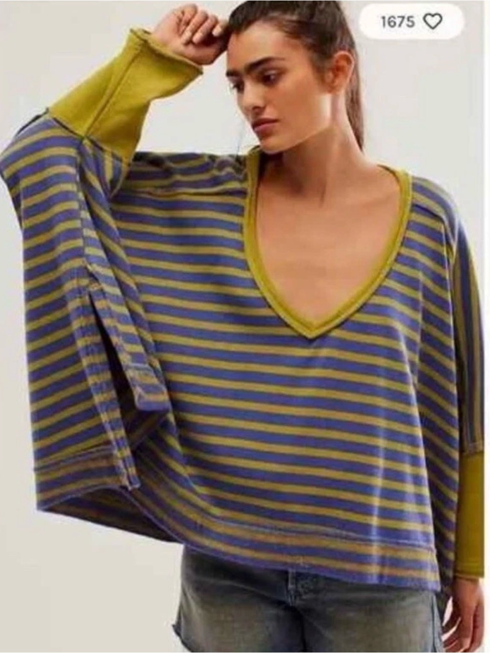 Free People Oversized main squeeze pullover sweater top